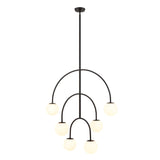 Doby 34'' Wide 6-Light Pendant - Matte Black H0018-10373 Elk Home