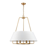 Tetbury 28'' Wide 6-Light Chandelier - Aged Brass H0018-7982 Elk Home