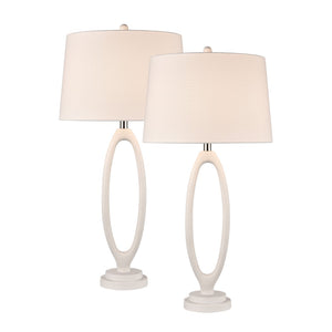 Adair 34'' High 1-Light Table Lamp - Set of 2 White H0019-10324/S2 Elk Home