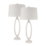 Adair 34'' High 1-Light Table Lamp - Set of 2 White H0019-10324/S2 Elk Home