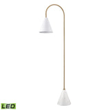 Tully 69'' High 1-Light Floor Lamp - Matte White - Includes LED Bulb H0019-11063-LED Elk Home