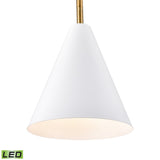 Tully 69'' High 1-Light Floor Lamp - Matte White - Includes LED Bulb H0019-11063-LED Elk Home