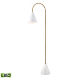 Tully 69'' High 1-Light Floor Lamp - Matte White - Includes LED Bulb H0019-11063-LED Elk Home