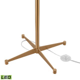 Matthias 65'' High 1-Light Floor Lamp - Aged Brass - Includes LED Bulb H0019-11066-LED Elk Home