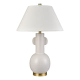 Avrea 29.5'' High 1-Light Table Lamp - White Glaze H0019-11078 Elk Home