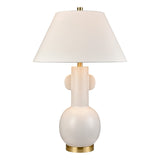 Avrea 29.5'' High 1-Light Table Lamp - White Glaze H0019-11078 Elk Home