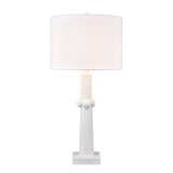 Calvin 32.5'' High 1-Light Table Lamp - Plaster White H0019-11081 Elk Home