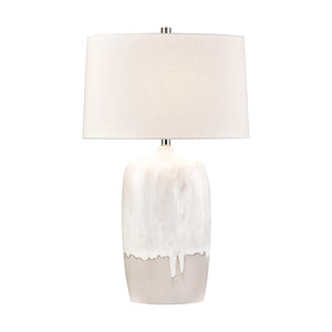 Ruthie 32'' High 1-Light Table Lamp - White Glaze H0019-11082 Elk Home