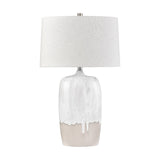 Ruthie 32'' High 1-Light Table Lamp - White Glaze H0019-11082 Elk Home