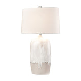 Ruthie 32'' High 1-Light Table Lamp - White Glaze H0019-11082 Elk Home