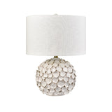 Gloria 23'' High 1-Light Table Lamp - White Glaze - Includes LED Bulb H0019-11083-LED Elk Home