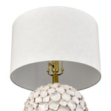 Gloria 23'' High 1-Light Table Lamp - White Glaze - Includes LED Bulb H0019-11083-LED Elk Home