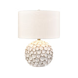 Gloria 23'' High 1-Light Table Lamp - White Glaze - Includes LED Bulb H0019-11083-LED Elk Home