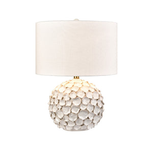 Gloria 23'' High 1-Light Table Lamp - White Glaze H0019-11083 Elk Home