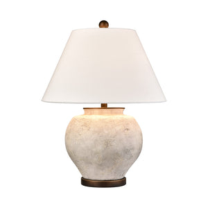 Erin 25'' High 1-Light Table Lamp - Aged White H0019-11087 Elk Home