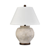 Erin 25'' High 1-Light Table Lamp - Aged White H0019-11087 Elk Home