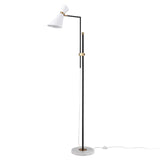 Taran 61'' High 1-Light Floor Lamp - Matte White H0019-11112 Elk Home