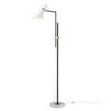 Taran 61'' High 1-Light Floor Lamp - Matte White H0019-11112 Elk Home