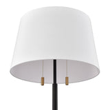 Hodges 62'' High 2-Light Floor Lamp - Matte Black - Includes LED Bulb H0019-11114-LED Elk Home