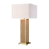 Webb 36'' High 1-Light Table Lamp - Natural with Brass - Includes LED Bulb H0019-11165-LED Elk Home