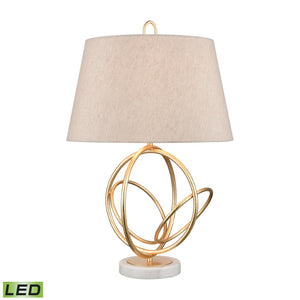 Morely 26'' High 1-Light Table Lamp - Gold Leaf - Includes LED Bulb H0019-7986-LED Elk Home