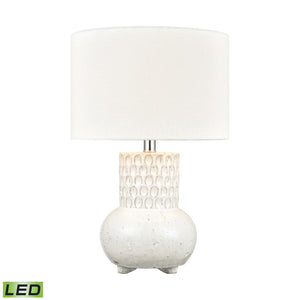 Delia 21'' High 1-Light Table Lamp - White - Includes LED Bulb H0019-7991-LED Elk Home