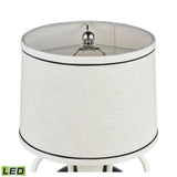 Luxor Gardens 18'' High 1-Light Table Lamp - White - Includes LED Bulb H0019-7995-LED Elk Home