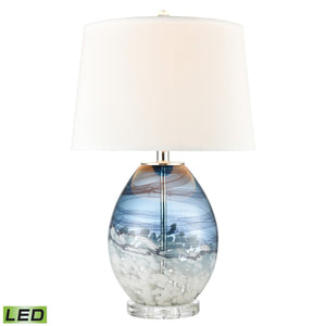 Livingstone 25'' High 1-Light Table Lamp - Blue - Includes LED Bulb H0019-7999-LED Elk Home