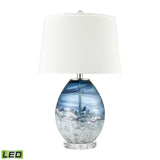 Livingstone 25'' High 1-Light Table Lamp - Blue - Includes LED Bulb H0019-7999-LED Elk Home