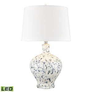 Rueben Crescent 27'' High 1-Light Table Lamp - Blue - Includes LED Bulb H0019-8030-LED Elk Home