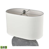 Elin 20'' High 1-Light Table Lamp - Concrete - Includes LED Bulb H0019-8053-LED Elk Home