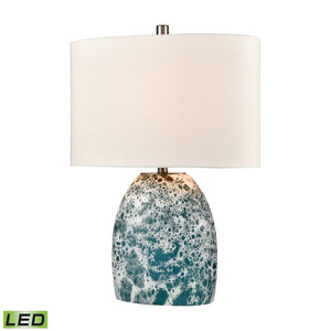 Offshore 22'' High 1-Light Table Lamp - Blue - Includes LED Bulb H0019-8552-LED Elk Home