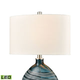 Portview 22'' High 1-Light Table Lamp - Teal - Includes LED Bulb H0019-8555-LED Elk Home