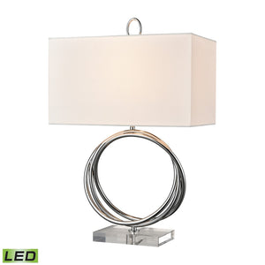 Eero 24'' High 1-Light Table Lamp - Chrome - Includes LED Bulb H0019-8557-LED Elk Home