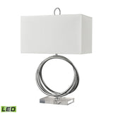 Eero 24'' High 1-Light Table Lamp - Chrome - Includes LED Bulb H0019-8557-LED Elk Home