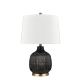 Knighton 24'' High 1-Light Table Lamp - Antique Black H0019-9492 Elk Home