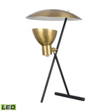 Wyman Square 19'' High 1-Light Desk Lamp - Satin Gold - Includes LED Bulb H0019-9511-LED Elk Home