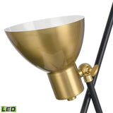 Wyman Square 19'' High 1-Light Desk Lamp - Satin Gold - Includes LED Bulb H0019-9511-LED Elk Home