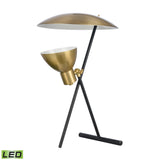 Wyman Square 19'' High 1-Light Desk Lamp - Satin Gold - Includes LED Bulb H0019-9511-LED Elk Home