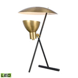 Wyman Square 19'' High 1-Light Desk Lamp - Satin Gold - Includes LED Bulb H0019-9511-LED Elk Home