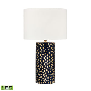 Signe 26'' High 1-Light Table Lamp - Navy - Includes LED Bulb H0019-9512-LED Elk Home