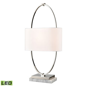 Gosforth 32'' High 1-Light Table Lamp - Polished Nickel - Includes LED Bulb H0019-9571-LED Elk Home