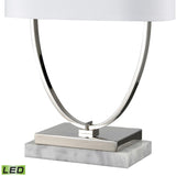 Gosforth 32'' High 1-Light Table Lamp - Polished Nickel - Includes LED Bulb H0019-9571-LED Elk Home