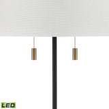 Shelve It 65'' High 2-Light Floor Lamp - Matte Black - Includes LED Bulbs H0019-9584-LED Elk Home