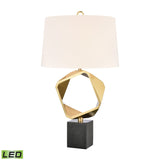 Optical 32'' High 1-Light Table Lamp - Brass - Includes LED Bulb H0019-9595-LED Elk Home