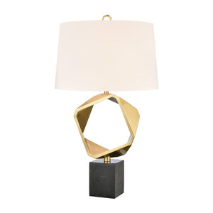 Optical 32'' High 1-Light Table Lamp - Brass H0019-9595 Elk Home