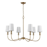 West Point 36'' Wide 6-Light Chandelier - Brass H0019-9613 Elk Home