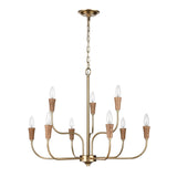 Inga 29'' Wide 9-Light Chandelier - Brass H0019-9618 Elk Home