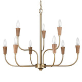 Inga 29'' Wide 9-Light Chandelier - Brass H0019-9618 Elk Home