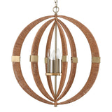 Pyrus 27'' Wide 4-Light Chandelier - Brown H0019-9620 Elk Home